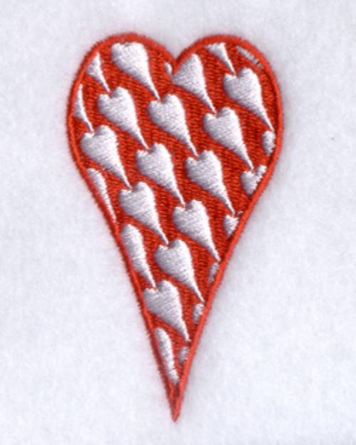 Picture of Funky Valentine Heart #8 Machine Embroidery Design
