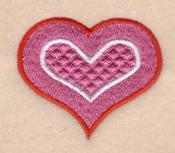 Funky Valentine Heart #2 Machine Embroidery Design