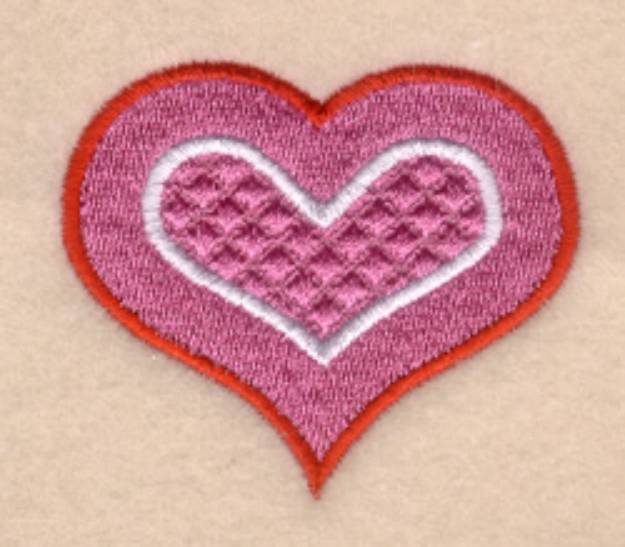 Picture of Funky Valentine Heart #2 Machine Embroidery Design