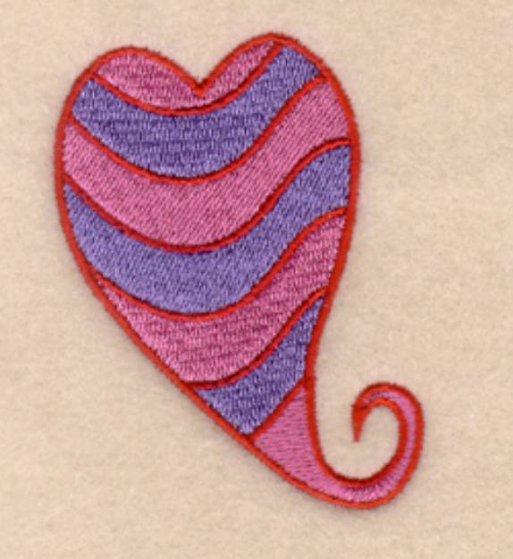 Picture of Funky Valentine Heart #3 Machine Embroidery Design