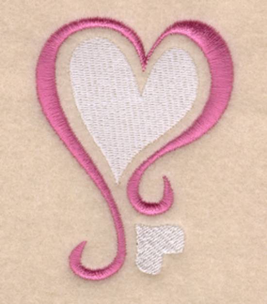 Picture of Funky Valentine Heart #6 Machine Embroidery Design