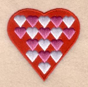 Picture of Funky Valentine Heart #1 Machine Embroidery Design