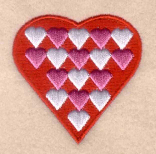 Picture of Funky Valentine Heart #1 Machine Embroidery Design