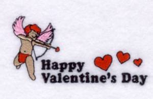 Picture of Happy Valentines Day with Cupid Pocket Topper
