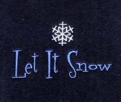 "Let It Snow" Machine Embroidery Design