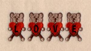 Picture of Love Bears Pocket Topper