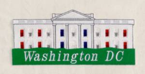 Picture of Washington DC White House Machine Embroidery Design
