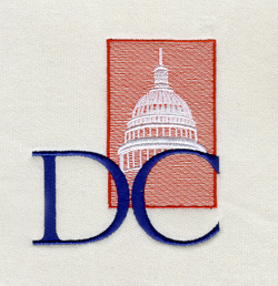 Washington DC Capitol Machine Embroidery Design