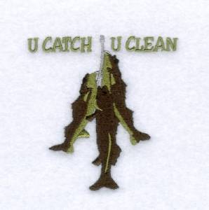Picture of U Catch U Clean Machine Embroidery Design