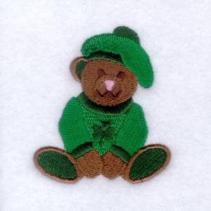 Picture of Irish Teddy Bear Machine Embroidery Design
