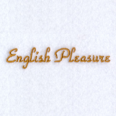 English Pleasure Machine Embroidery Design
