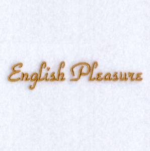 Picture of English Pleasure Machine Embroidery Design