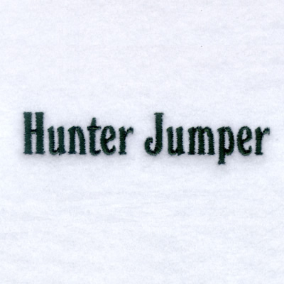 Hunter Jumper Machine Embroidery Design