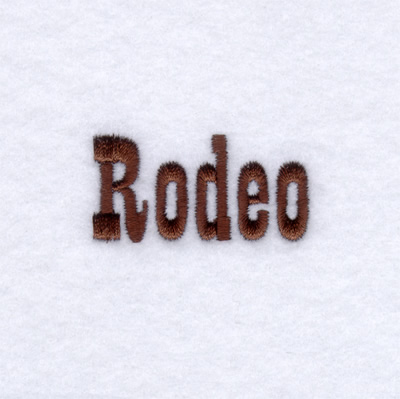 Rodeo Machine Embroidery Design