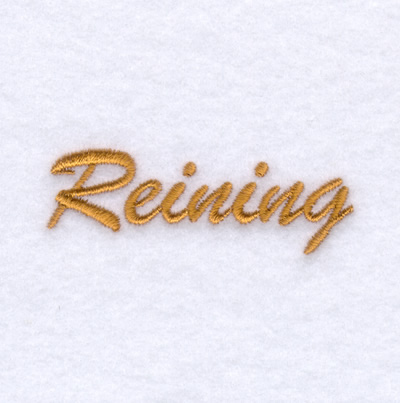 Reining Machine Embroidery Design