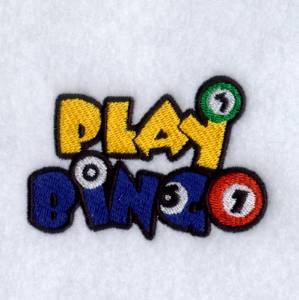 Picture of Play Bingo Machine Embroidery Design