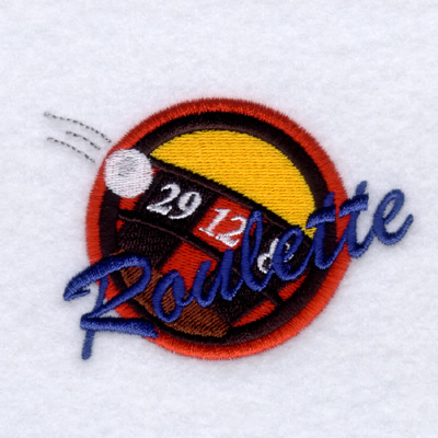 Roulette Machine Embroidery Design