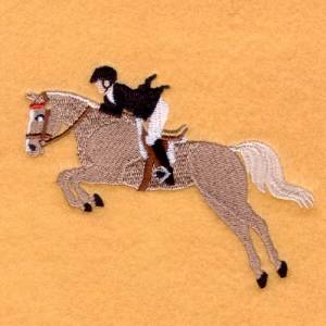 Picture of Jumping Horse Machine Embroidery Design