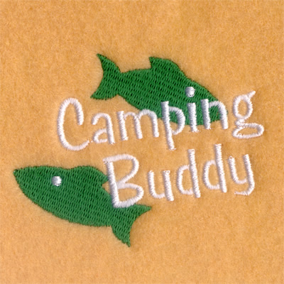 Boys Camping Fish Machine Embroidery Design