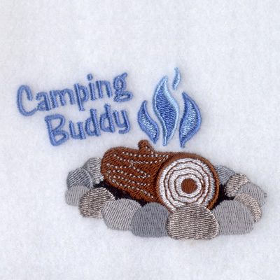 Boys Campfire Machine Embroidery Design