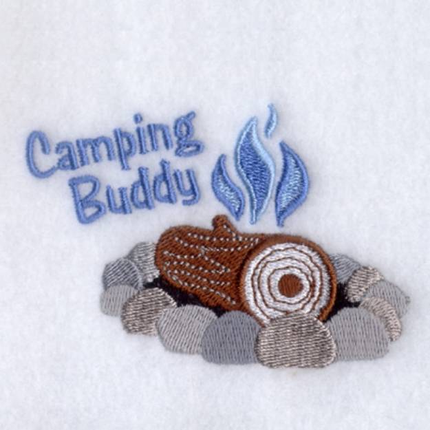 Picture of Boys Campfire Machine Embroidery Design