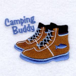 Picture of Boys Camping Boots Machine Embroidery Design