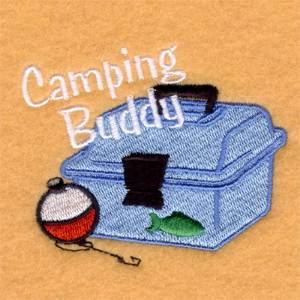 Picture of Boys Camping Tackle Box Machine Embroidery Design