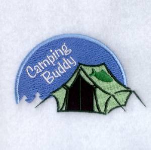 Picture of Boys Camping Tent Scene Machine Embroidery Design