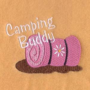 Picture of Girls Camping Sleeping Bag Machine Embroidery Design