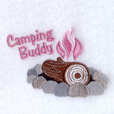 Girls Campfire Machine Embroidery Design