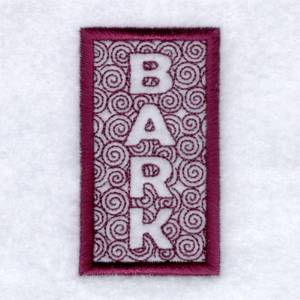 Picture of Stylin Bark Text Machine Embroidery Design