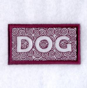 Picture of Stylin Dog Text Machine Embroidery Design