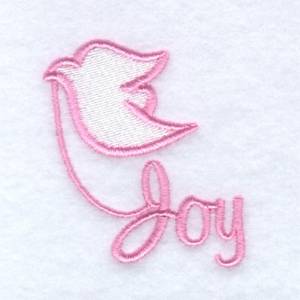 Picture of Easter Dove Joy Machine Embroidery Design