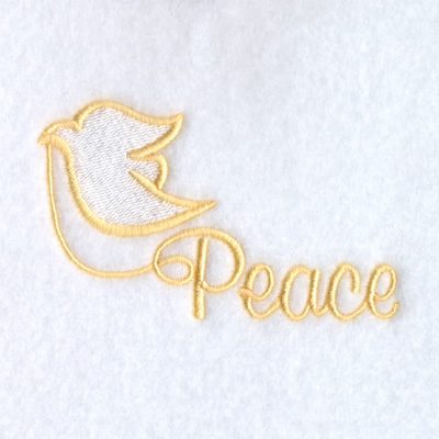 Easter Dove Peace Machine Embroidery Design