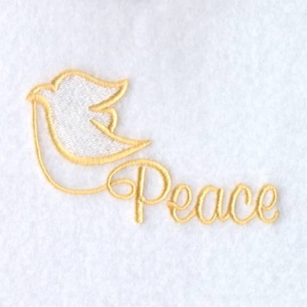 Picture of Easter Dove Peace Machine Embroidery Design