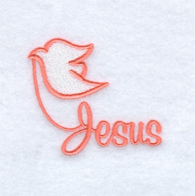 Easter Dove Jesus Machine Embroidery Design