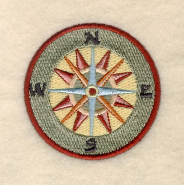 Picture of Nautical Compass Machine Embroidery Design