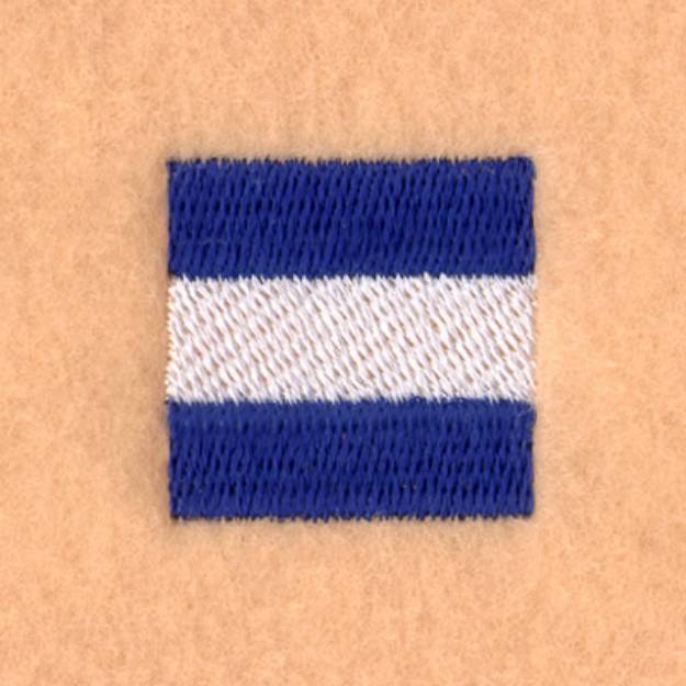 Picture of Nautical Flag "J" Machine Embroidery Design