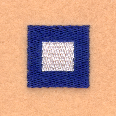 Nautical Flag "P" Machine Embroidery Design