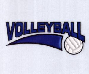 Picture of Volleyball Applique Machine Embroidery Design