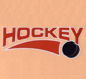 Picture of Hockey Applique Machine Embroidery Design