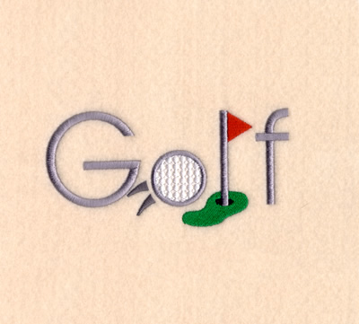 Golf Collage Machine Embroidery Design