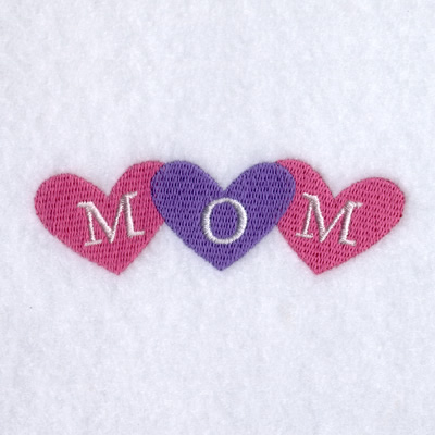 MOM & Hearts Machine Embroidery Design