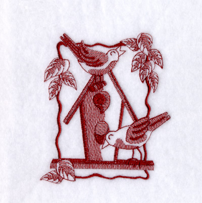 Birds at Home Machine Embroidery Design