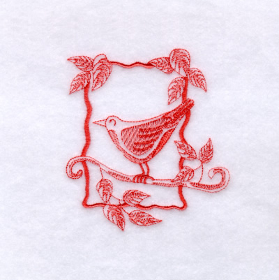 Bird on a Branch Machine Embroidery Design