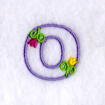 O with Tulips Machine Embroidery Design