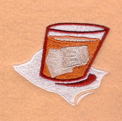 On The Rocks Machine Embroidery Design