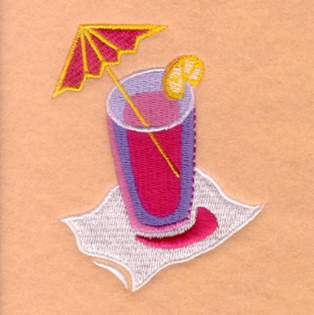 Picture of Tropical Drink Machine Embroidery Design