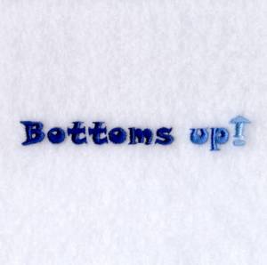 Picture of Bottoms up! Machine Embroidery Design