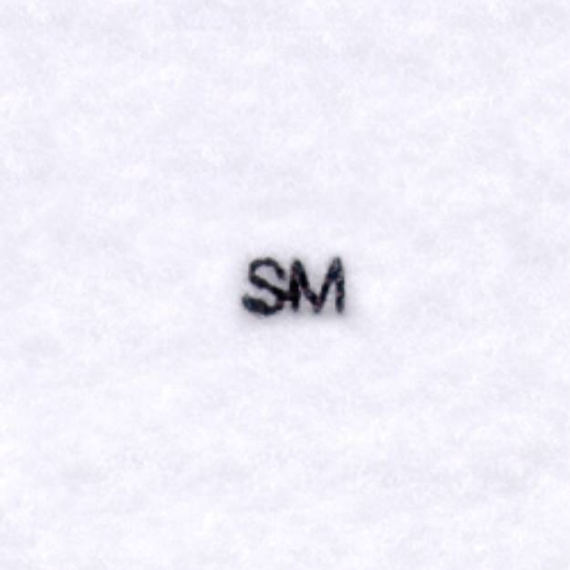 Picture of Service Mark "SM" Mark Machine Embroidery Design